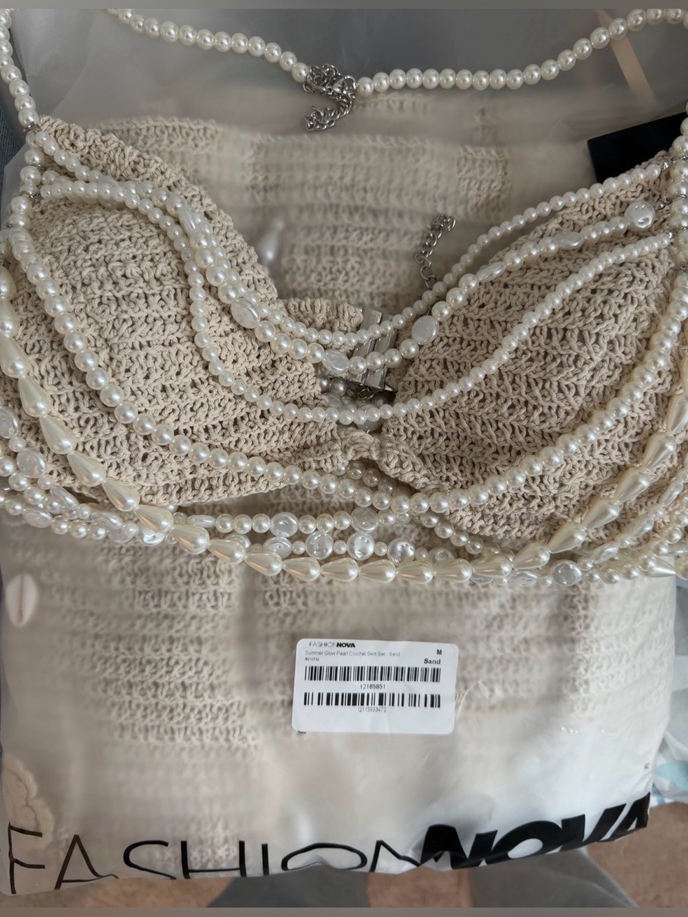 Summer Glow Pearl Crotchet Skirt Set - Picture 3 of 3